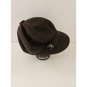 Scala Pronto Women Newsboy Cap Hat One Size Brown NWT